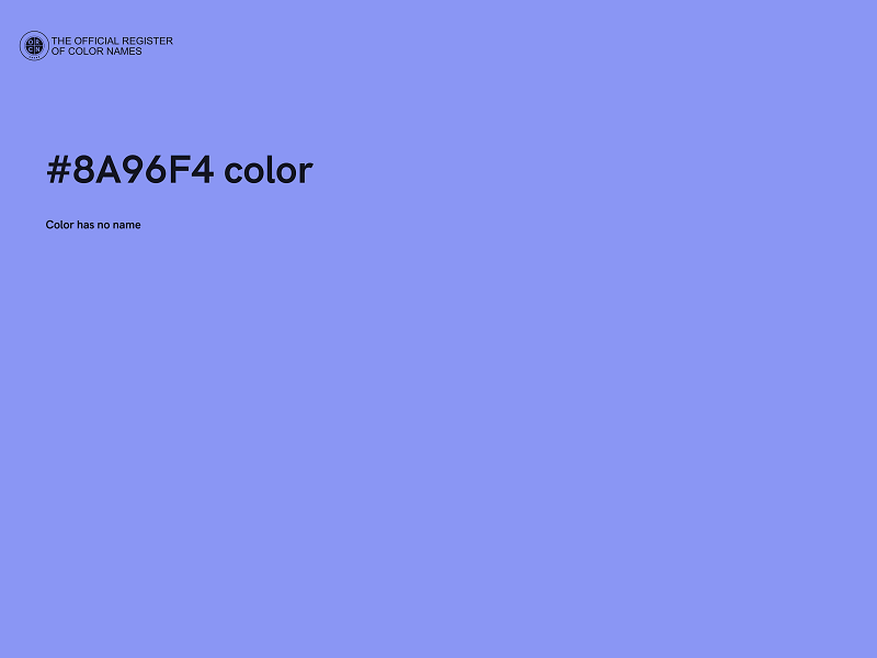 #8A96F4 color image