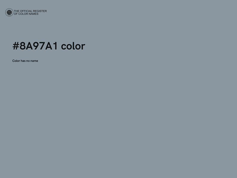 #8A97A1 color image