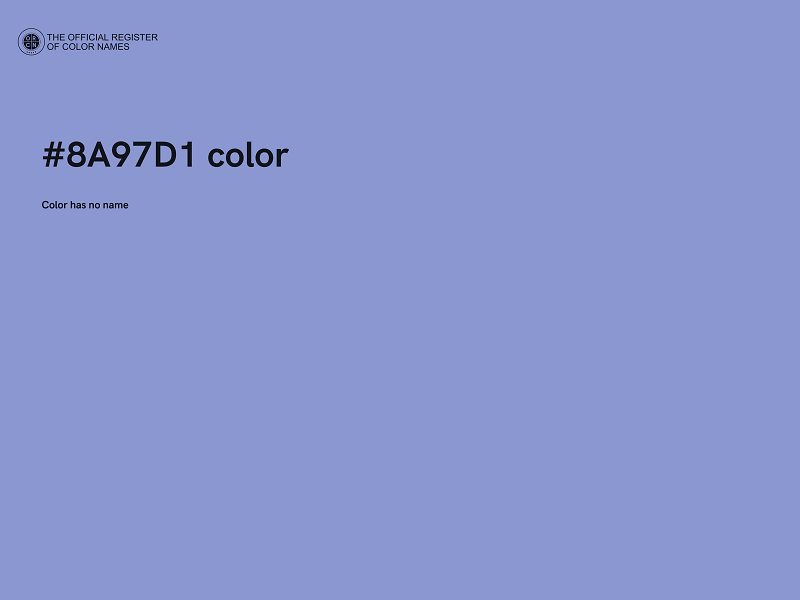 #8A97D1 color image