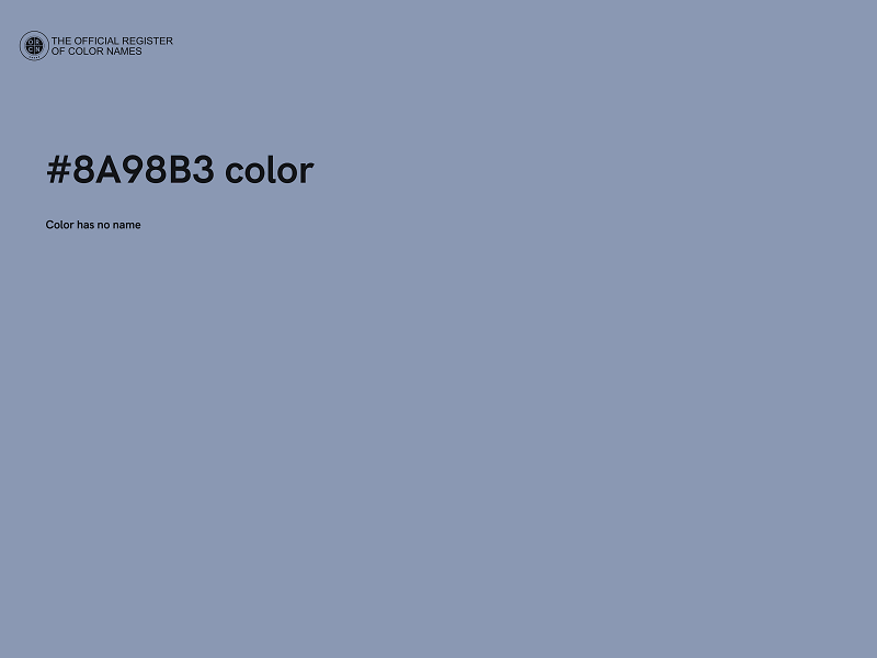 #8A98B3 color image