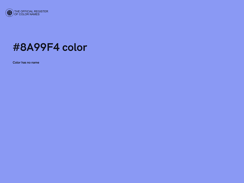 #8A99F4 color image