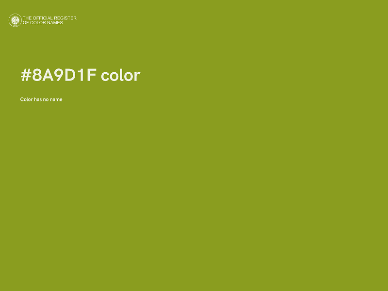 #8A9D1F color image