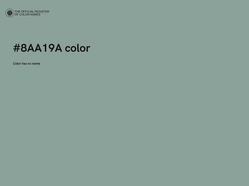 #8AA19A color image