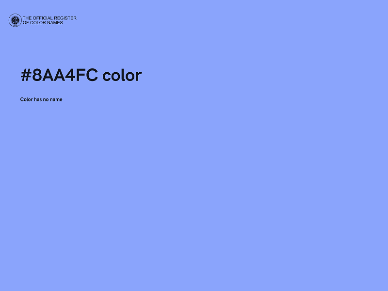 #8AA4FC color image