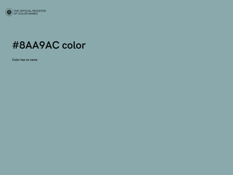 #8AA9AC color image