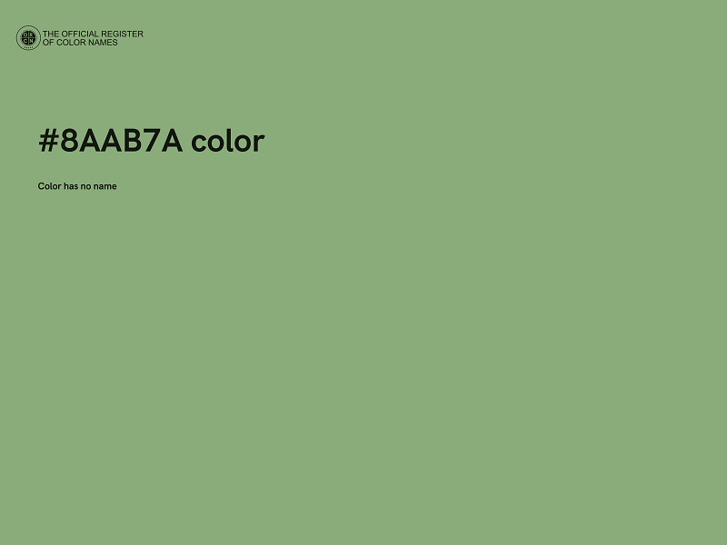 #8AAB7A color image