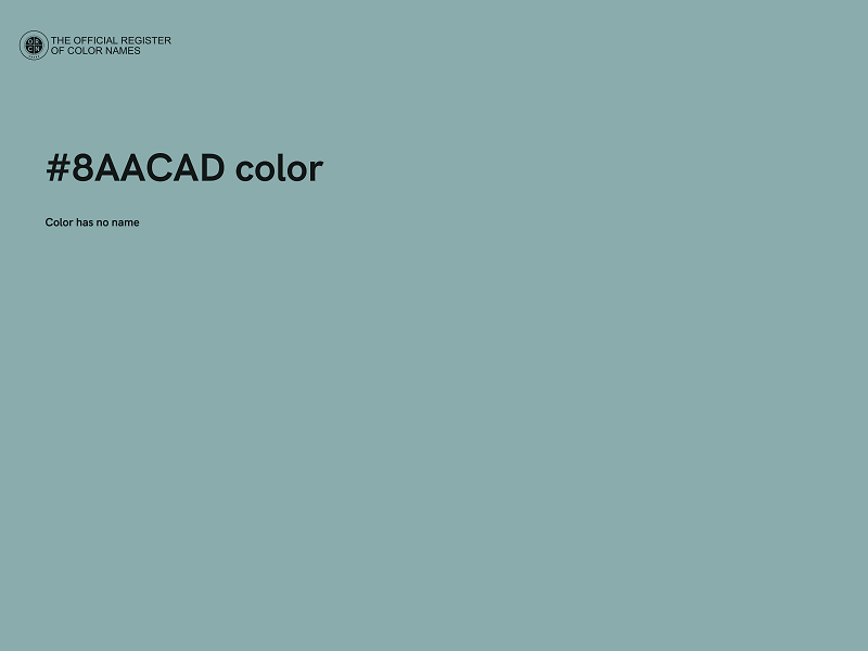 #8AACAD color image