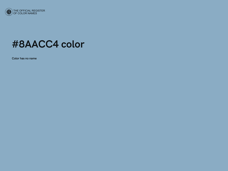 #8AACC4 color image