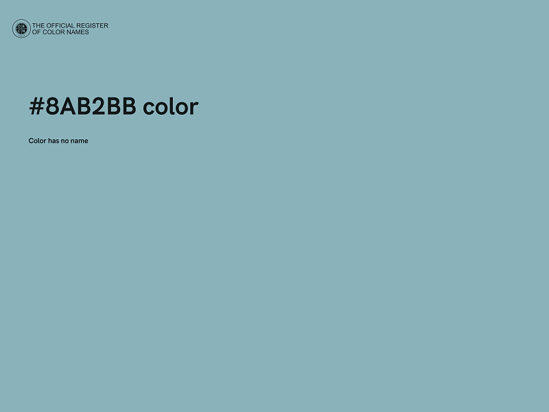 #8AB2BB color image