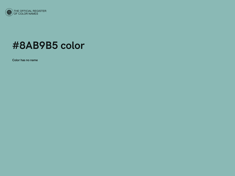 #8AB9B5 color image