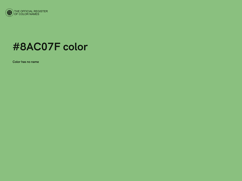 #8AC07F color image