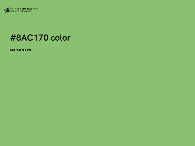 #8AC170 color image