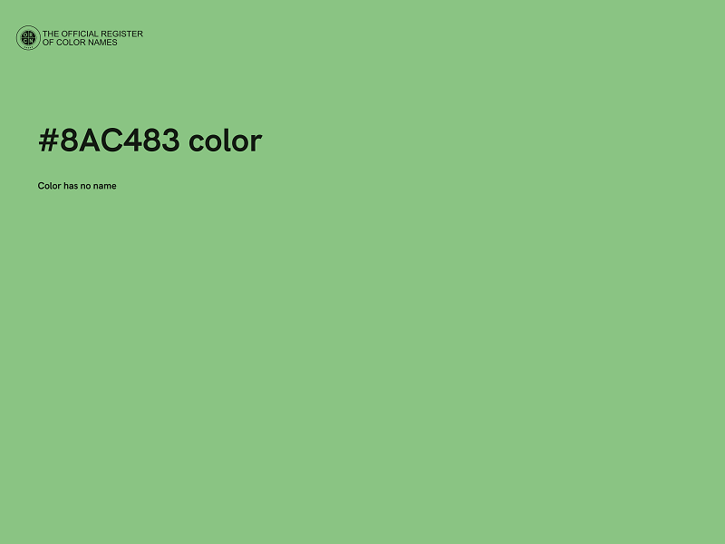 #8AC483 color image