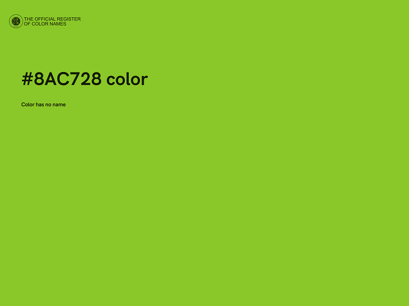 #8AC728 color image