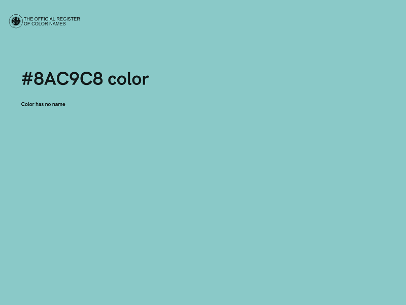 #8AC9C8 color image