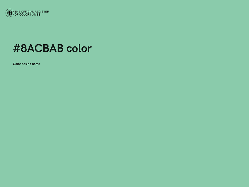 #8ACBAB color image