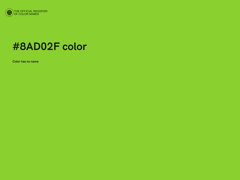 #8AD02F color image