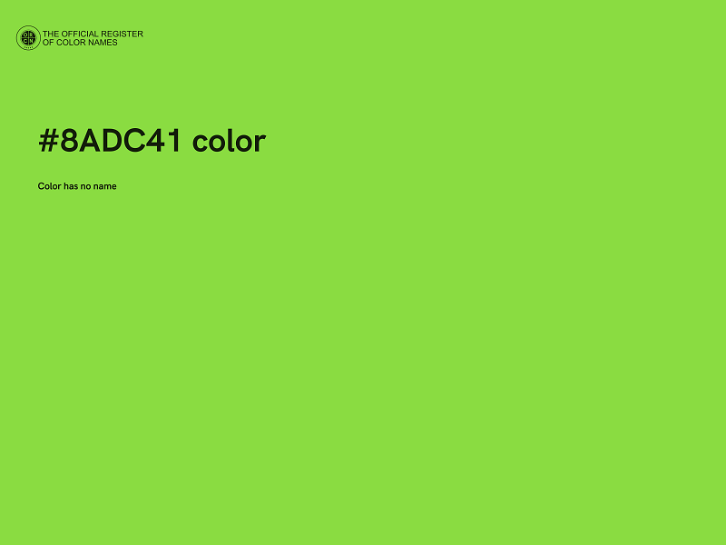 #8ADC41 color image