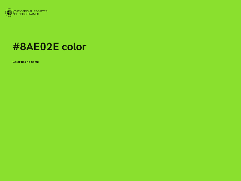 #8AE02E color image