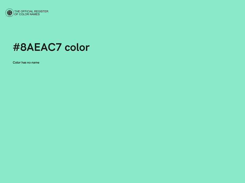 #8AEAC7 color image