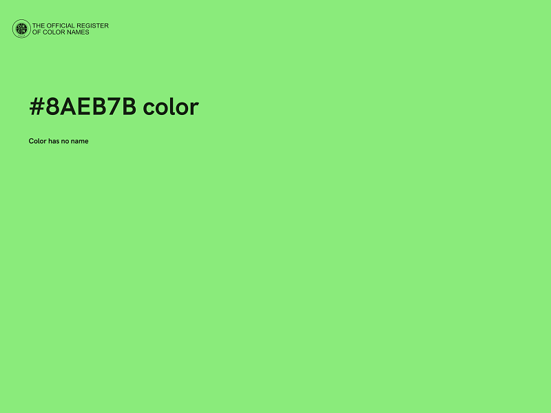 #8AEB7B color image