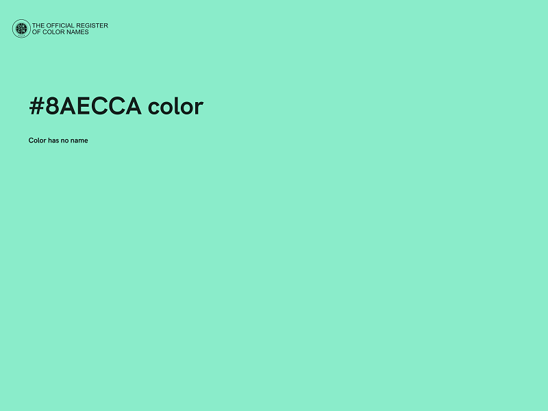 #8AECCA color image