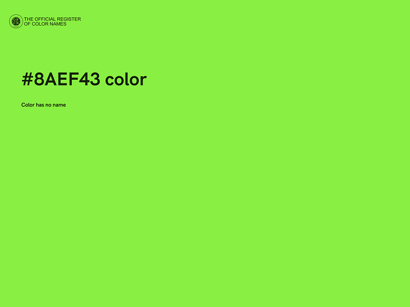 #8AEF43 color image