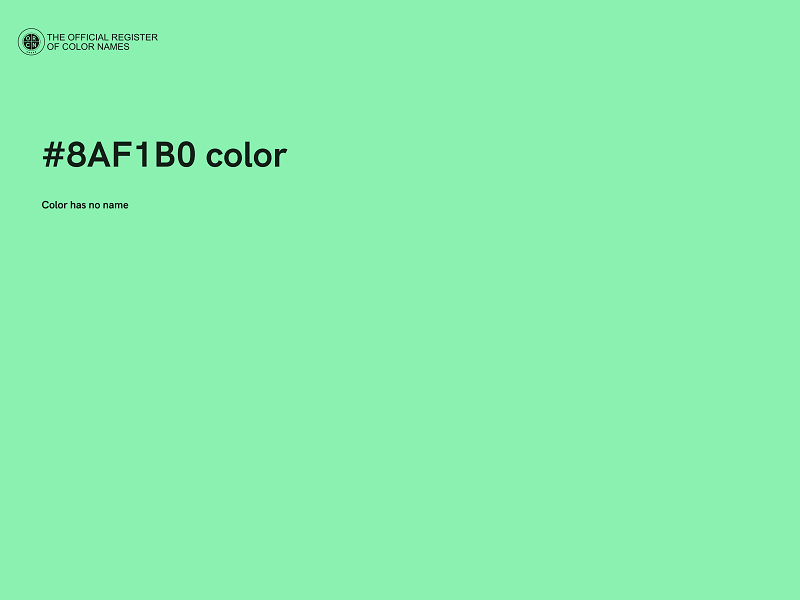 #8AF1B0 color image