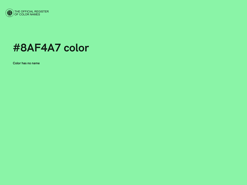 #8AF4A7 color image