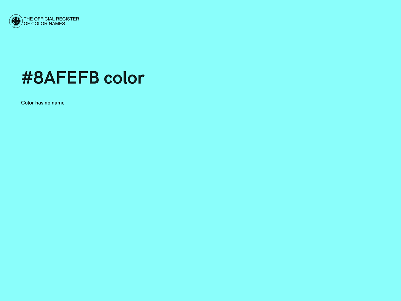 #8AFEFB color image