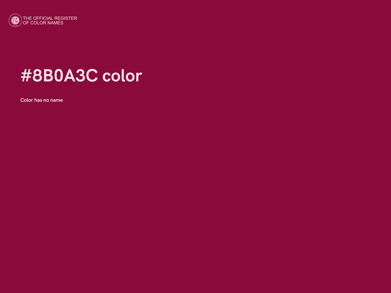 #8B0A3C color image