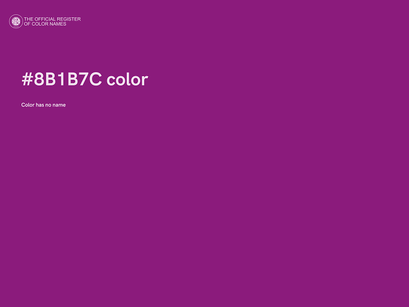 #8B1B7C color image