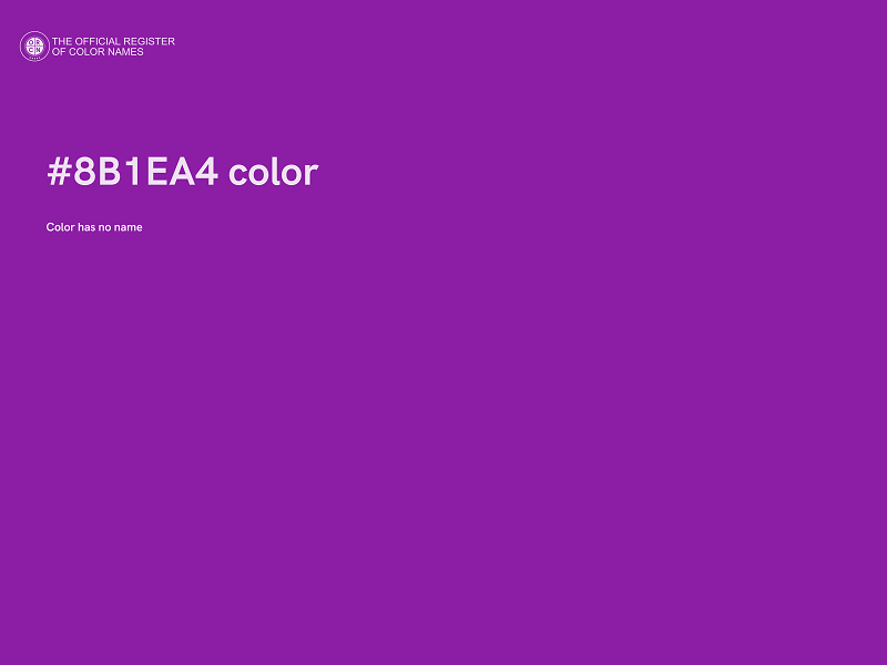 #8B1EA4 color image