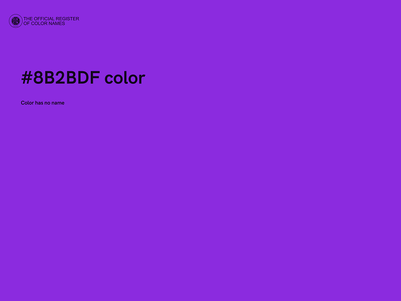 #8B2BDF color image