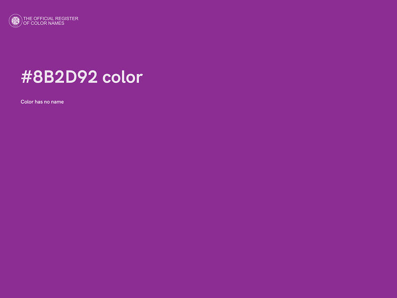 #8B2D92 color image