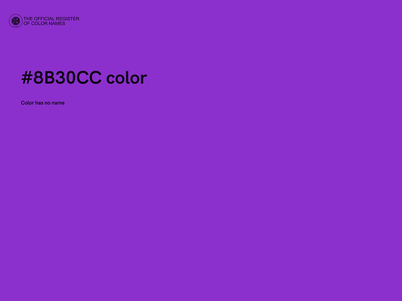 #8B30CC color image