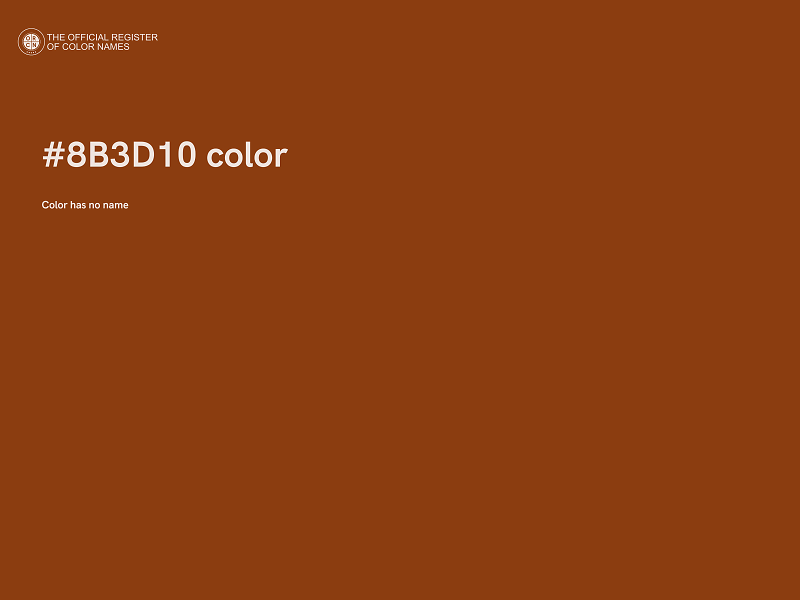 #8B3D10 color image