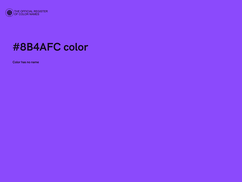 #8B4AFC color image