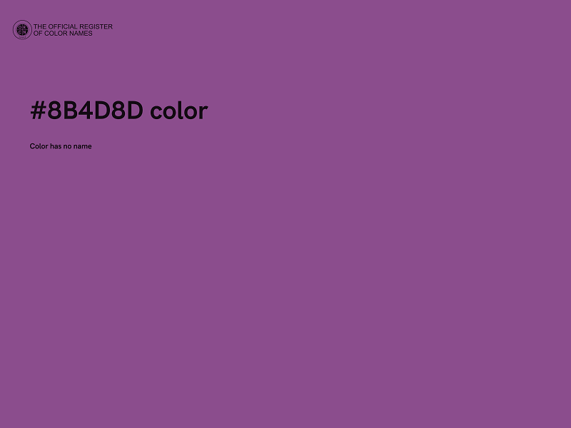 #8B4D8D color image