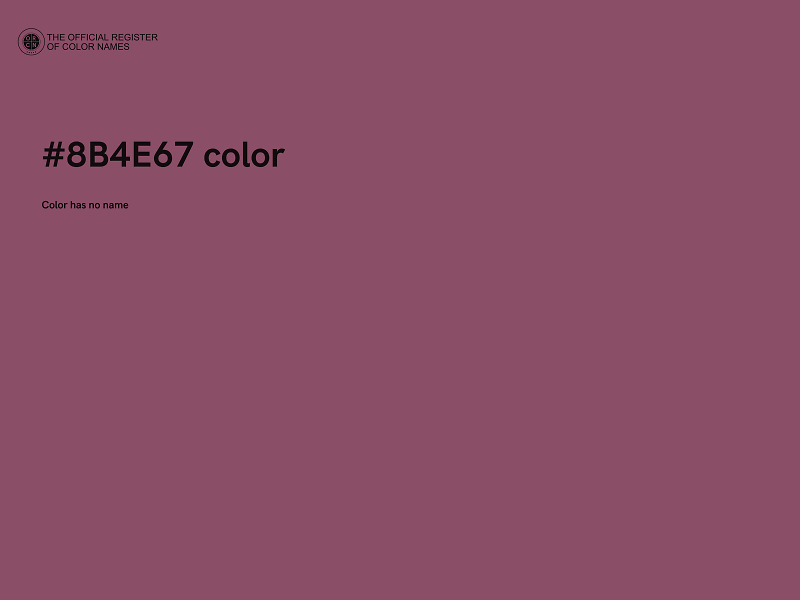 #8B4E67 color image