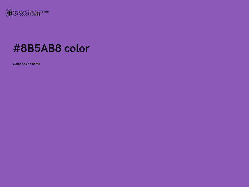 #8B5AB8 color image