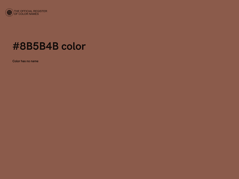 #8B5B4B color image