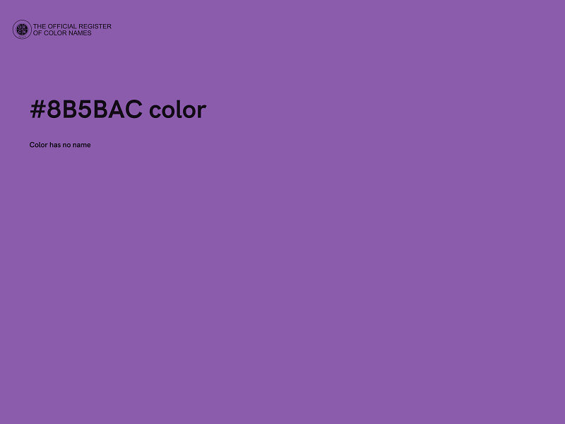 #8B5BAC color image