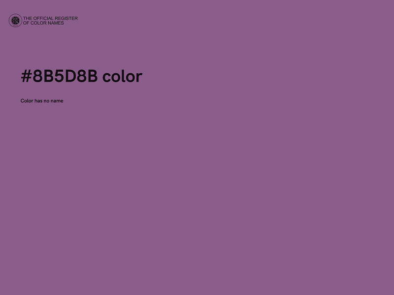 #8B5D8B color image