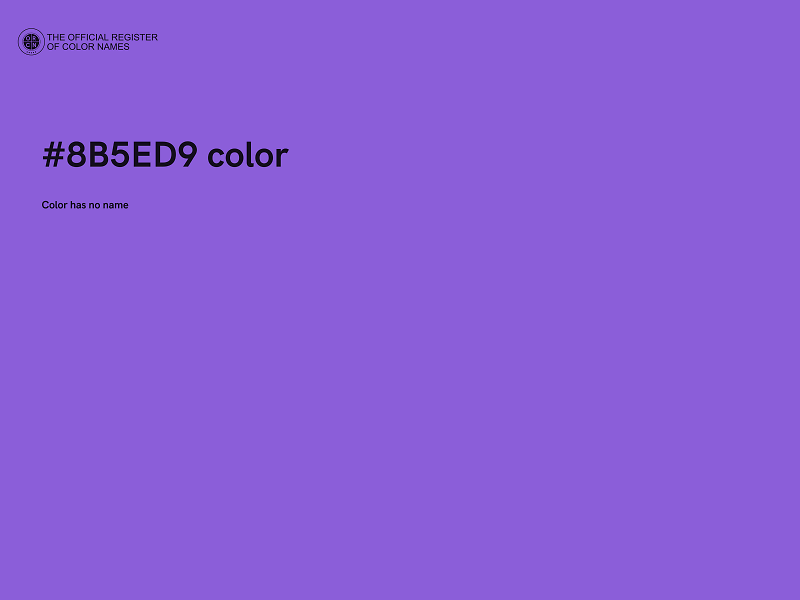 #8B5ED9 color image