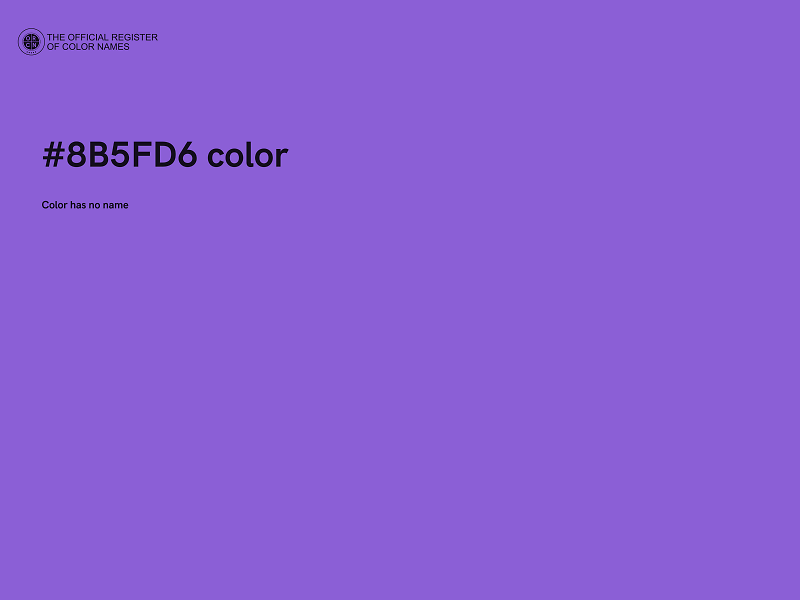 #8B5FD6 color image