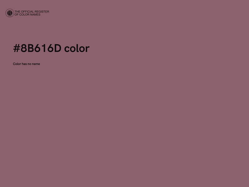 #8B616D color image