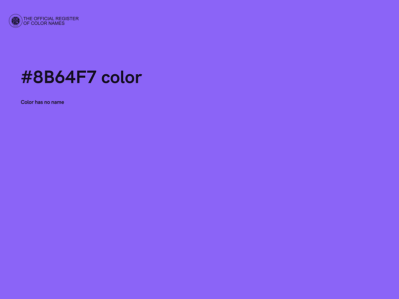 #8B64F7 color image