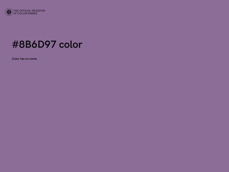 #8B6D97 color image