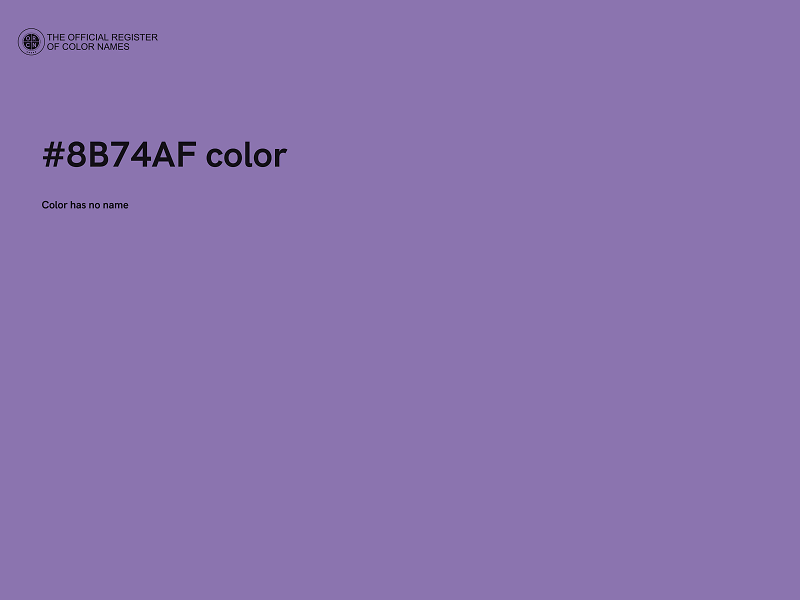 #8B74AF color image